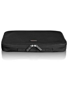 Front of the large black nylon TUMI packing cube in the Travel Accessory collection.