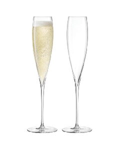 LSA Savoy Champagne Flutes Set of 2, 200ml