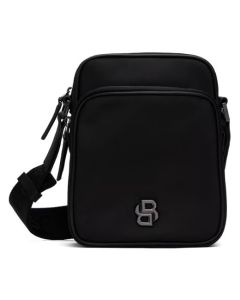 'B' Icon Black Reporter Bag