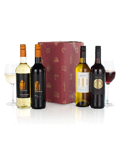 Four Wines in a Box by Wheeler's Luxury Hampers.