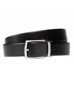 This Hugo Boss belt comes with a black textured leather strap.