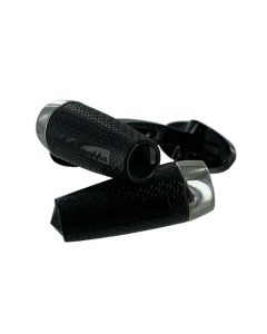 Montegrappa Stainless Steel Fortuna Cufflinks with Black PVD.