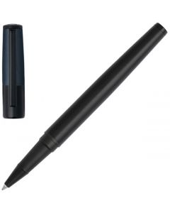 This Black & Navy Gear Minimal Rollerball Pen has been designed by Hugo Boss. 