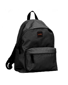 Black Colby Backpack With Orange Logo By BOSS
