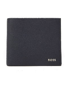 Highway Navy Grained Leather 8CC Wallet