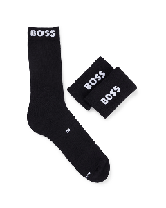 BOSS Logo-Trimmed Socks and Wristbands Gift Set 
