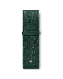 Montblanc Sartorial 2 Pen Pouch British Green Saffiano Leather