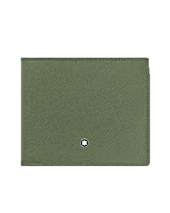 Montblanc's Sartorial Clay Green Leather 8CC Wallet is made out of cowhide leather.