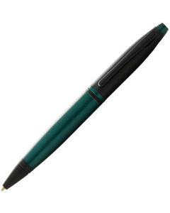 This is the Cross Matte Green and Black Lacquer Calais Ballpoint Pen.