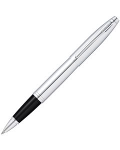 This Polished Chrome Calais Rollerball Pen was designed by Cross. 