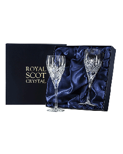 This set of two Edinburgh 2 x 25cl Wine Glasses by Royal Scot Crystal comes in this new shape. 