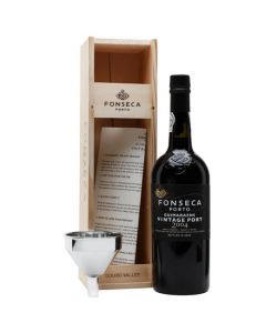 This is the Fonseca Guimaraens 2004 Vintage Port 75cl Bottle with Funnel.