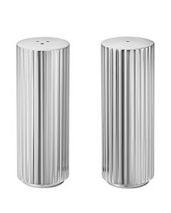 These are the Georg Jensen Stainless Steel Bernadotte Salt & Pepper Shakers.