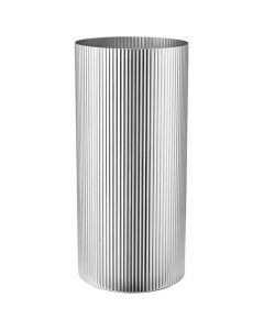 This is the Georg Jensen Stainless Steel Bernadotte Large Vase.