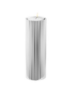 This is the Georg Jensen Stainless Steel Bernadotte Large Tealight & Candle Holder.