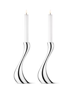 Georg Jensen Large Cobra Candle Holders - made from mirror polished stainless steel.