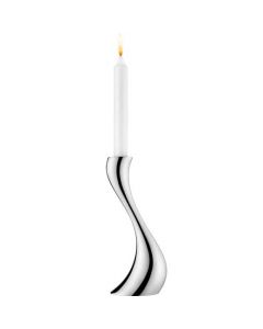 This is the Georg Jensen Stainless Steel Cobra Medium Candle Holder.