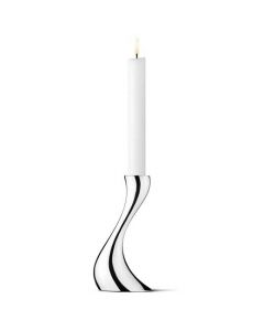 This is the Georg Jensen Stainless Steel Cobra Small Candle Holder.