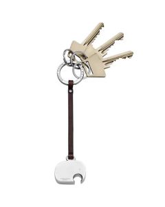 This is the Georg Jensen Elephant Keyring - Aluminium And Leather.