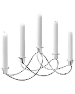 This is the Georg Jensen Mirror Polished Stainless Steel Harmony Candle Holder.