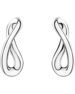 These are the Georg Jensen Small Sterling Silver Infinity Earrings.