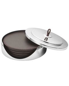 These are the Georg Jensen Manhattan Set of 4 Coasters.