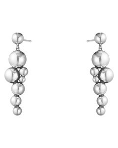 These Oxidised Sterling Silver Moonlight Grapes Drop Earrings have been designed by Georg Jensen.