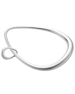 This is the Georg Jensen Sterling Silver Offspring Bangle with Charm.