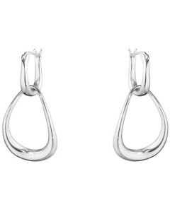 These are the Georg Jensen Sterling Silver Offspring Interlocked Earrings.