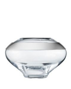 This is the Georg Jensen Mouth-Blown Glass & Stainless Steel Small Duo Vase.