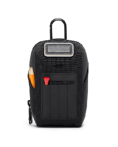 This TUMI Golf Pouch with Tees, Travel Accessory has a leather patch for embossing.