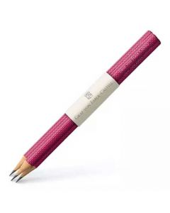 These are the Graf von Faber-Castell Pack of 3 Electric Pink Graphite Guilloche Pencils. 