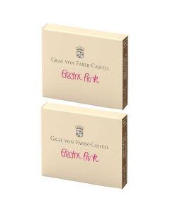 These are the Graf von Faber-Castell Electric Pink Ink Cartridges 2 x Pack of 6.