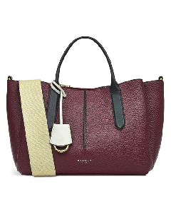 Radley Hillgate Place Burgundy Medium Multiway Bag in dark cherry soft-grain leather.