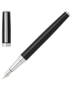 This Black Gear Icon Fountain Pen is designed by Hugo Boss. 