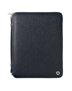 This navy hugo boss conference folder has been made out of textured leather.