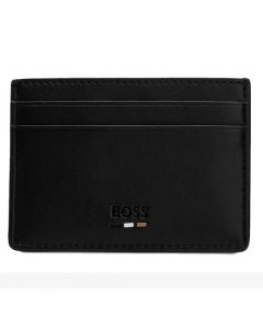 This Hugo Boss card holder is made from a Faux leather material. 