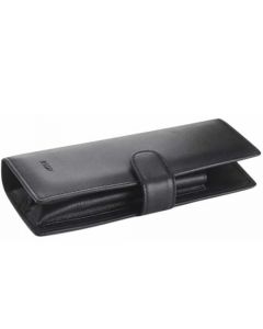 This is the LAMY A 402 Black Leather Folding 2 Pen Pouch.