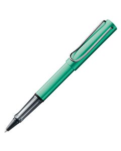 The LAMY green rollerball pen in the AL-Star collection.
