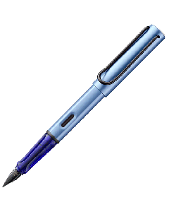 LAMY's AL-Star Aquatic Special Edition Fountain Pen is made out of aluminium and has a slight metallic surface.