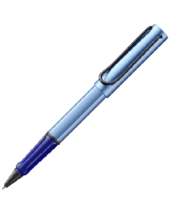 LAMY's AL-Star Aquatic Special Edition Rollerball Pen has a lovely metallic sheen on the cap and barrel with the LAMY brand name engraved towards the bottom.