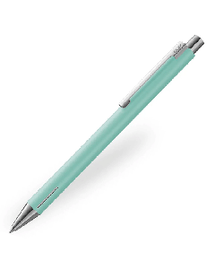 This LAMY Econ Special Edition Lagoon Ballpoint Pen has polished chrome trims and a smooth barrel with grip for ease when writing. 