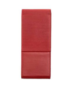This is the LAMY Nappa Leather Red 3 Pen Pouch.