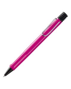 The LAMY pink ballpoint pen in the Safari collection.