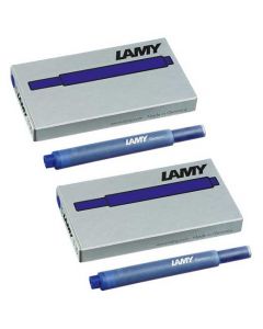 The LAMY blue pack of five ink cartridges.
