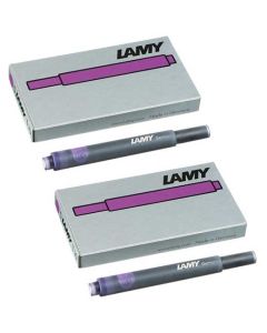 The LAMY violet pack of five ink cartridges.