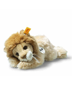 Steiff's Little Friend Leo the Lion Soft Plush Toy has been made with polyester and polyacrylic to create a soft plush feel.