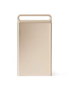 Soft Gold Nomaday Business Card Case designed by Lexon. 