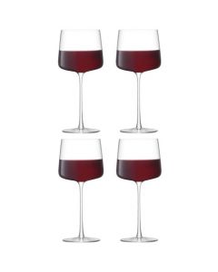 Standard Metropolitan 4 x Red Wine Glasses designed by LSA.