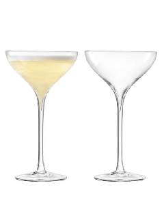Savoy Champagne Saucer 250ml Set of Two by LSA International.